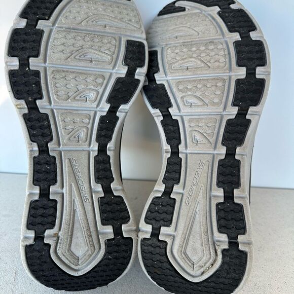 Skechers Shoes Mens 9 D'Lux Walker Quick Upgrade Slip Ons Sneakers 232163 Grey - Picture 7 of 8